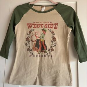 Women’s Vintage Western Baseball Tee